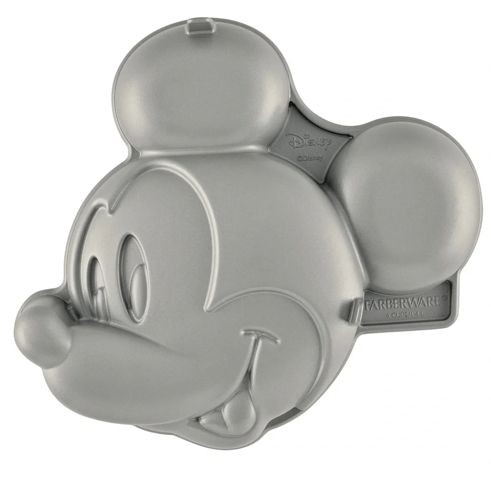NIB Disney Mickey Mouse cast aluminum 3D cake pan Birthday Party baking